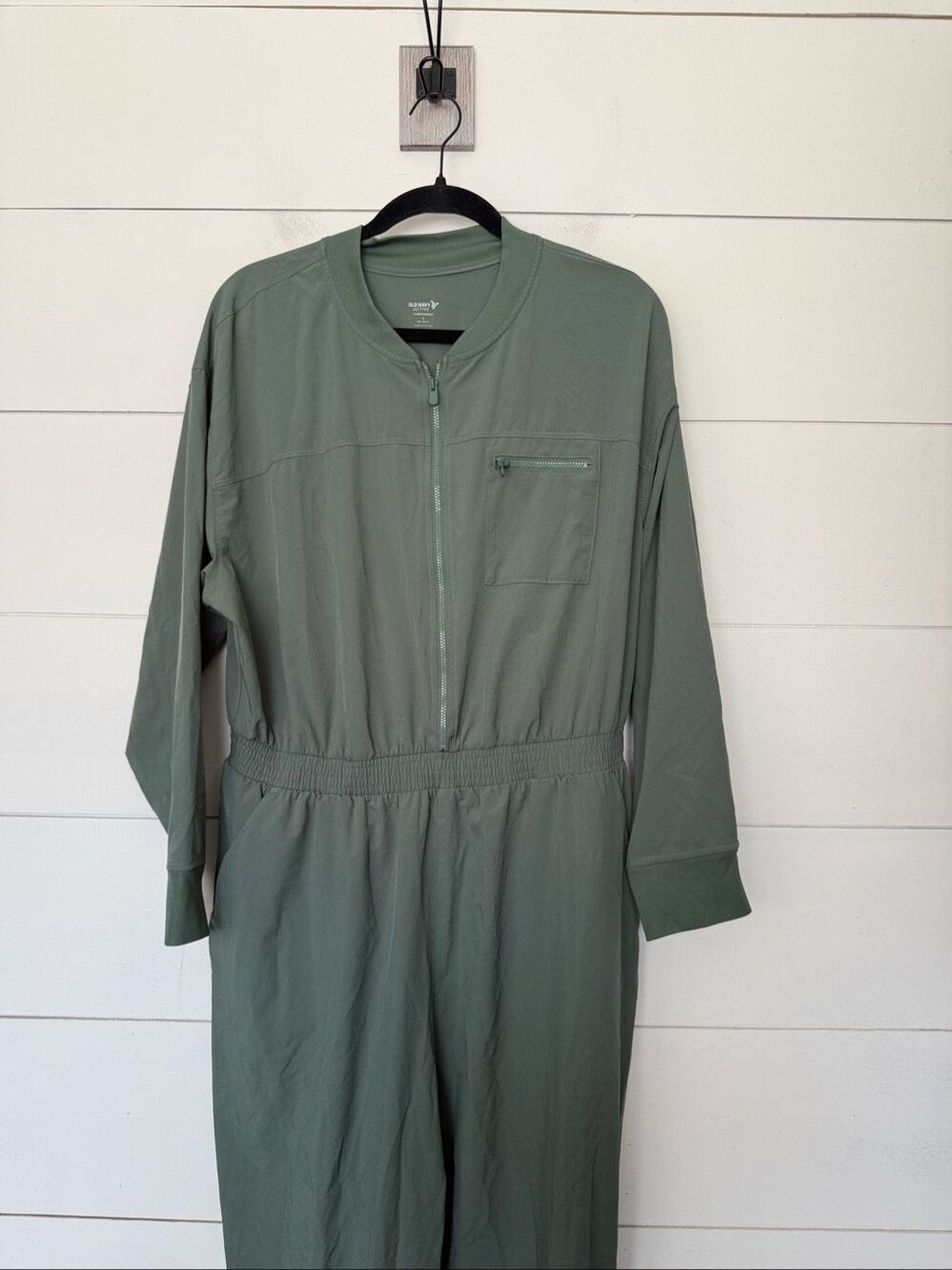 Old Navy Women’s Large Green Active Jumpsuit Longsleeve